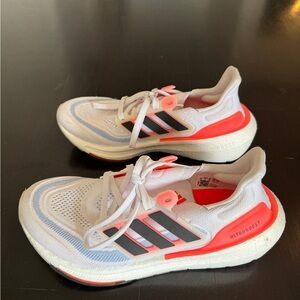 Adidas Kids Ultraboost Sneakers White and Coral